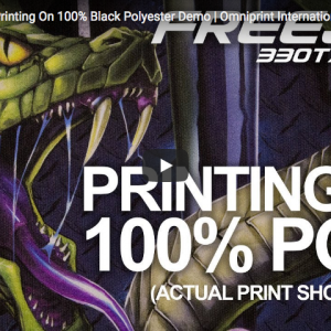 Printing on 100% Black Polyester with the FreeJet 330TX Plus