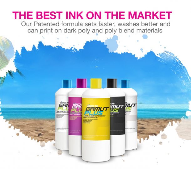 Direct Ink Gamut Plus: The Best Direct to Garment Ink on the market