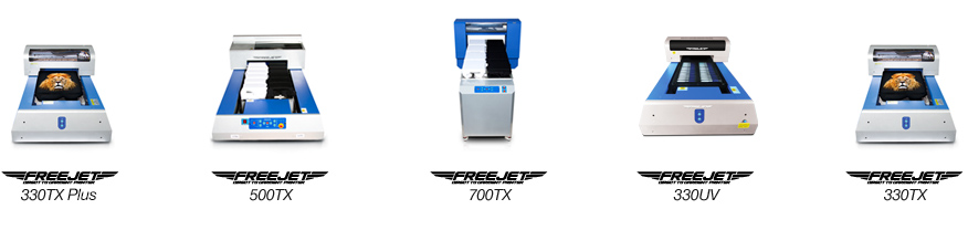 Our award winning line of Freejet Printers